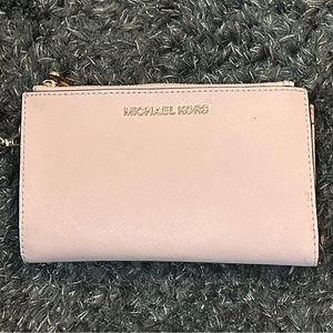Pink Michael Kors Wristlet Wallet